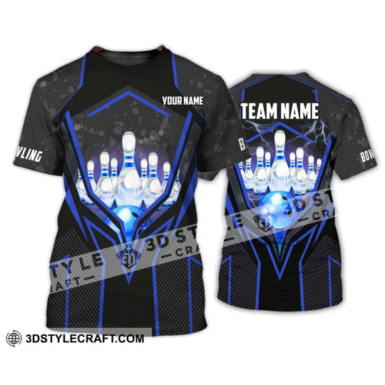 Unisex Shirt - Custom Name And Team Name Shirt - Bowling Hoodie - Bowling Lover Gift - Bowling Shirt style option 2