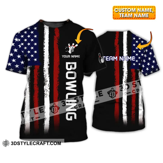 Unisex Shirt - Custom Name And Team Name Shirt - Bowling Lover Gift - Bowling Shirt style option 1