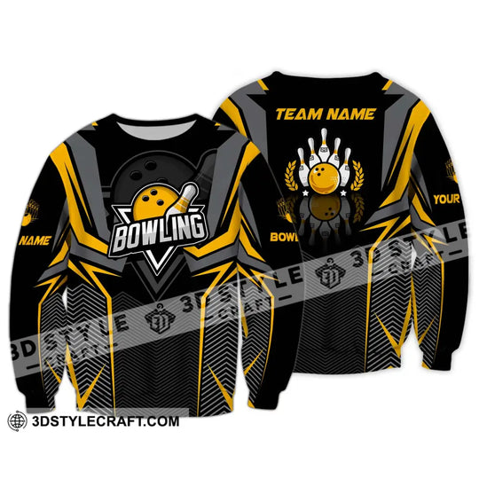 Unisex Shirt - Custom Name And Team Name Bowling Lover Shirt, Race Bowling style option 4