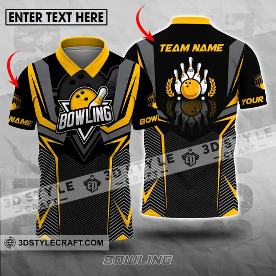 Unisex Shirt - Custom Name And Team Name Bowling Lover Shirt, Race Bowling style option 1