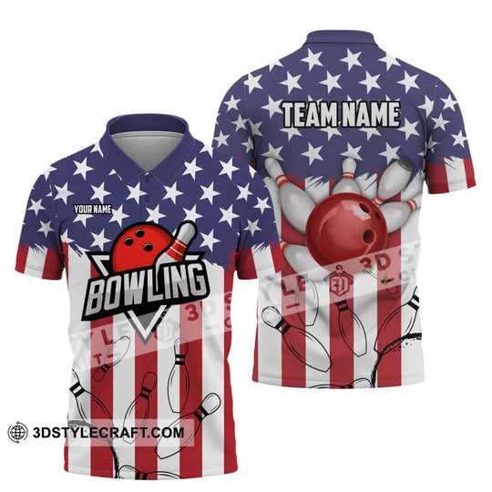 Unisex Shirt - Custom Name And Team Name Shirt - Bowling Polo Shirt - Bowling Lover Gift - Bowling Player Shirt style option 4