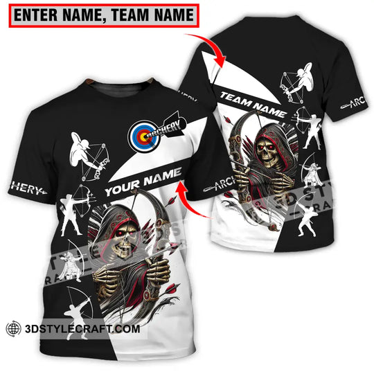 Unisex Shirt - Custom Name And Team Name Shirt, Death Archery style option 1