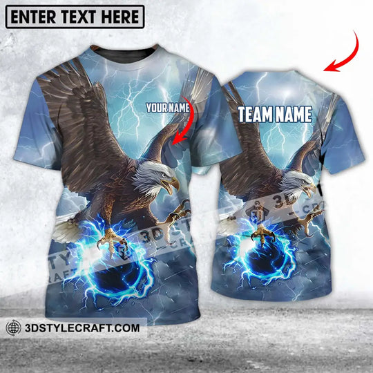 Unisex Shirt - Custom Name And Team Name Shirt, Eagle Bowling King Of The Sky style option 1