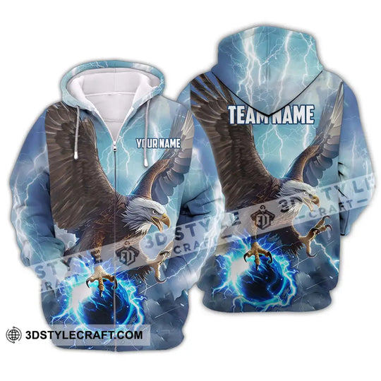 Unisex Shirt - Custom Name And Team Name Shirt, Eagle Bowling King Of The Sky style option 2