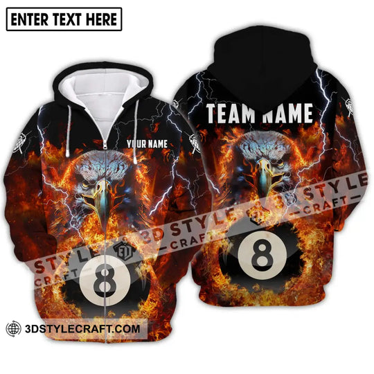 Unisex Shirt - Custom Name And Team Name Shirt, Fire Eagle style option 2