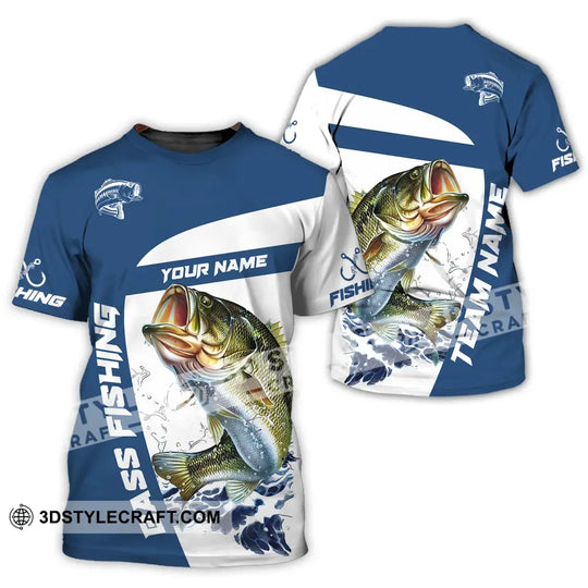 Unisex Shirt - Custom Name And Team Name Fishing Shirt, Bass Fishing Shirt style option 2