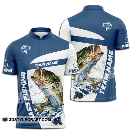 Unisex Shirt - Custom Name And Team Name Fishing Shirt, Bass Fishing Shirt style option 3
