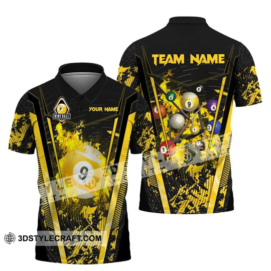 Unisex Shirt, Custom Name and Team Name Shirt for Billiard Lover, Billiard Shirt, Billiard Hoodie Shirt Polo Long Sleeve style option 4