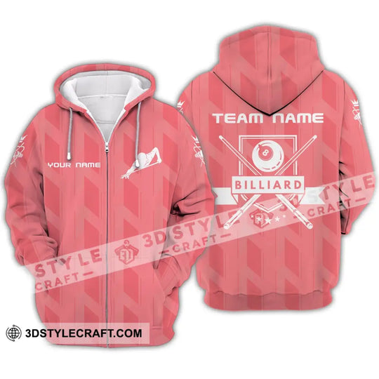 Unisex Shirt - Custom Name And Team Name Shirt - Shirt For Billiard Lover style option 4
