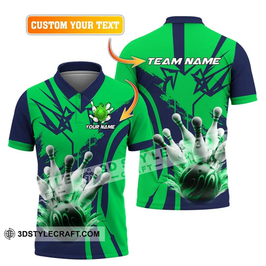 Unisex Shirt, Custom Name and Team Name Shirt for Bowling Lover, Bowling Shirt, Bowling Hoodie Shirt Polo Long Sleeve style option 1