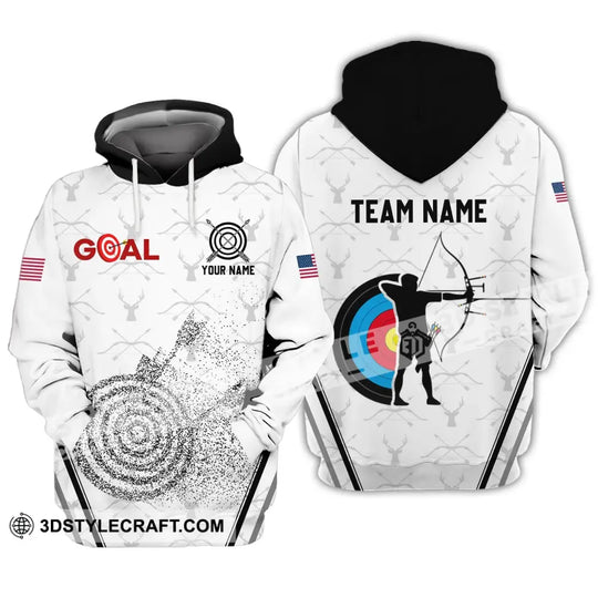 Unisex Shirt - Custom Name And Team Name Shirt - Gold Archery Lover Shirt style option 3