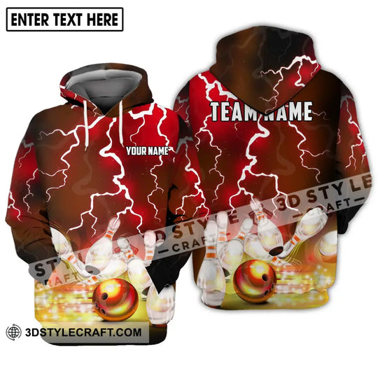 Unisex Shirt - Custom Name And Team Name Shirt, Golden Thunder Bowling Lover Shirt style option 3