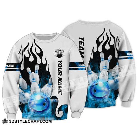 Unisex Shirt - Custom Name And Team Name Shirt, Ice Bowling Ball Shirt style option 4