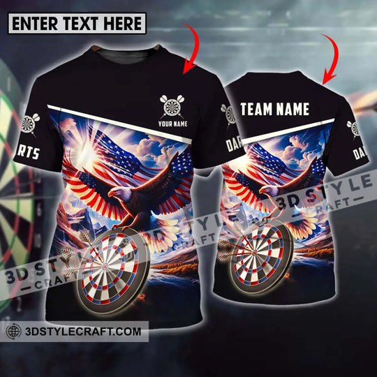 Unisex Shirt - Custom Name And Team Name Sport Shirt, American Eagle Darts style option 1