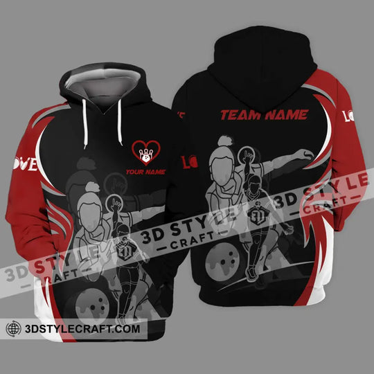 Unisex Shirt - Custom Name And Team Name Sport Shirt, Bowling Player style option 3