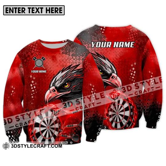 Unisex Shirt - Custom Name And Team Name Sport Shirt, Red Eagle Darts style option 4