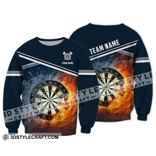 Unisex Shirt - Custom Name And Team Name Shirt, Water Fire Darts Shirt style option 4