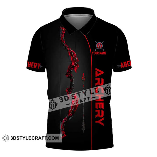 Unisex Shirt, Custom Name Archer Shirt, Archery Polo Long Sleeve, Archer Gift style option 4