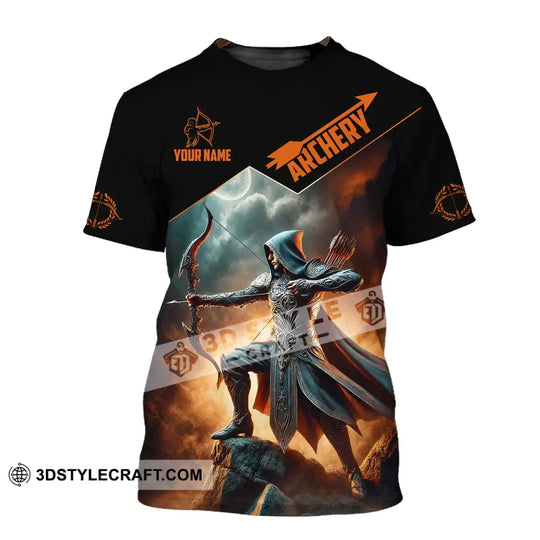 Unisex Shirt, Custom Name Archer Shirt, Archery Polo Long Sleeve, Archer Gift style option 2