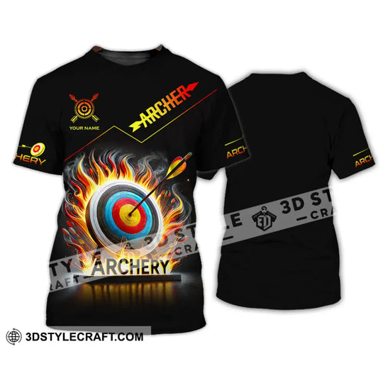 Unisex Shirt, Custom Name Archery T-Shirt, Archer Hoodie Long Sleeve Shirt, Gift for Archery Lovers style option 2