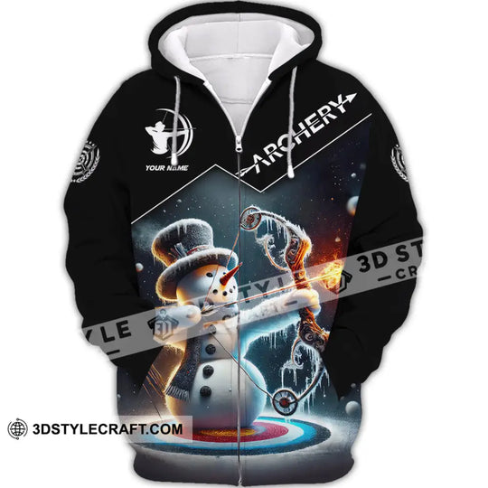 Unisex Shirt, Custom Name Archery T-Shirt, Archer Hoodie Long Sleeve Shirt, Gift for Archery Lovers style option 3