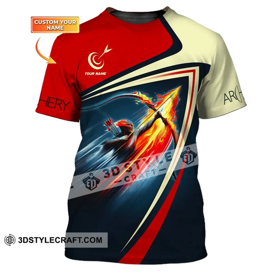 Unisex Shirt, Custom Name Archery T-Shirt, Archery Hoodie Polo Shirt, Archery Gifts, Shirt For Archery Lovers style option 1