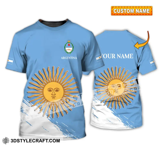 Unisex Shirt - Custom Name Shirt - Argentina Football Fifa World Cup Champions Shirt style option 1