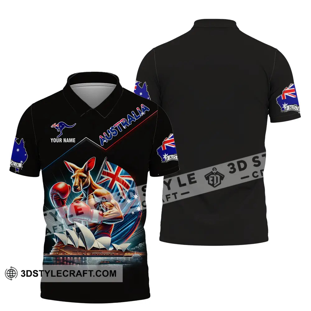 Unisex Shirt - Custom Name Australia Polo / S T-Shirt