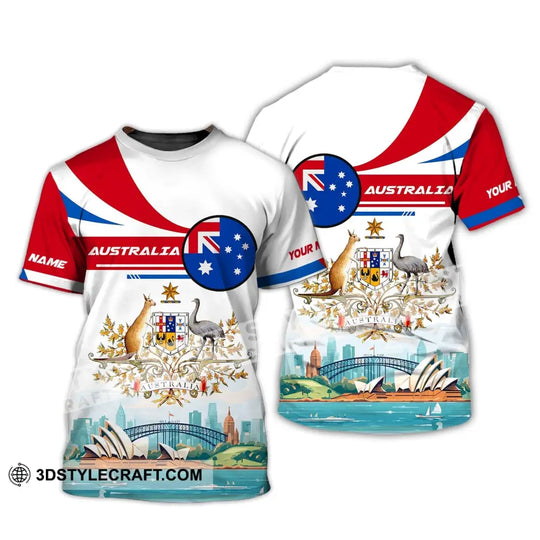 Unisex Shirt, Custom Name Australia T-Shirt, Sydney Harbour Bridge, Australia T-Shirt style option 2