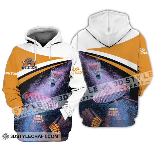 Unisex Shirt - Custom Name Badminton Player Shirt style option 3
