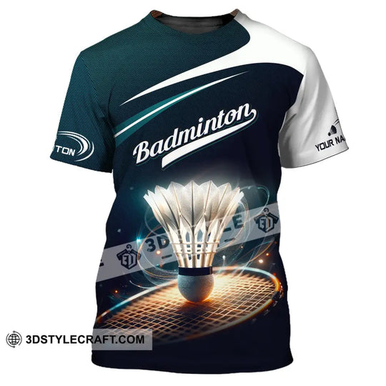 Unisex Shirt, Custom Name Badminton T-Shirt, Badminton Shirt, Gift For Badminton Player style option 2