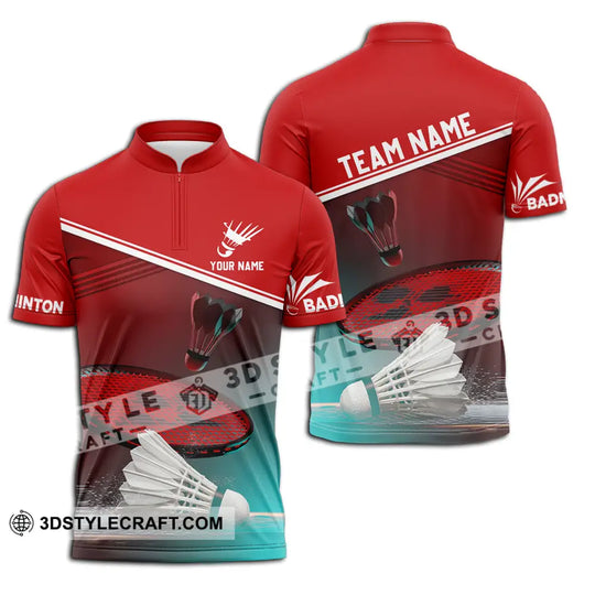 Unisex Shirt - Custom Name Badminton Shirt style option 2