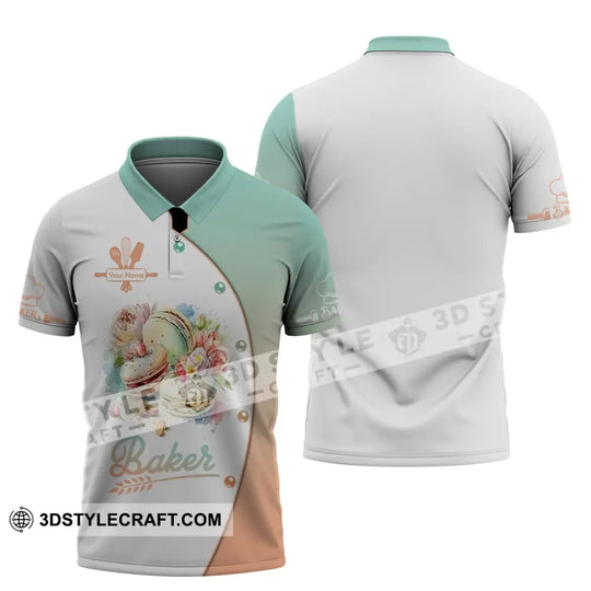 Unisex Shirt, Custom Name Baker Shirt, Bakery Chef Shirt, Baking Lovers Gift style option 4