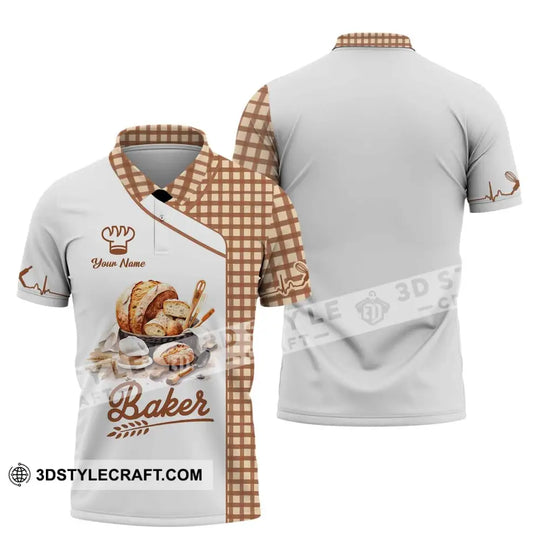 Unisex Shirt, Custom Name Baker Shirt, Bakery Uniform Shirt, Bakery Chef, Baking Lovers Gift style option 4