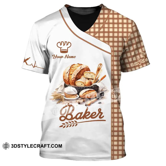 Unisex Shirt, Custom Name Baker Shirt, Bakery Uniform Shirt, Bakery Chef, Baking Lovers Gift style option 2
