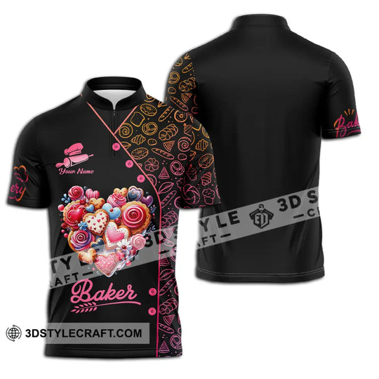 Unisex Shirt - Custom Name Shirt Baker Sweet Heart style option 2