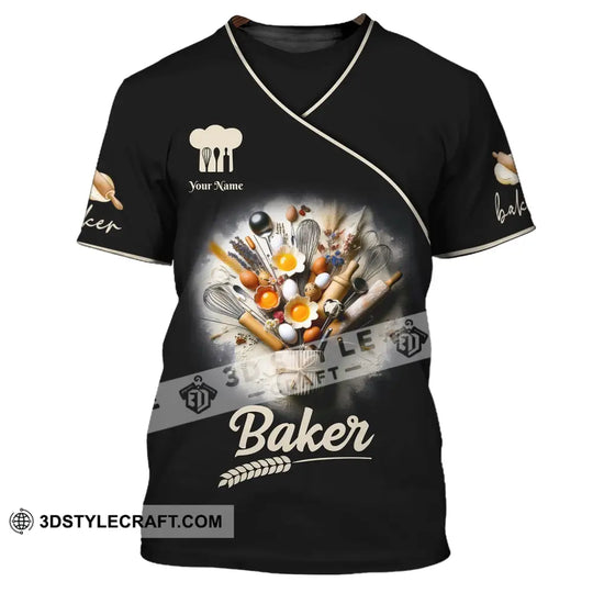 Unisex Shirt, Custom Name Bakery Shirt, Baker Shirt, Bakery Chef Apparel, Baking Lovers Gift style option 2