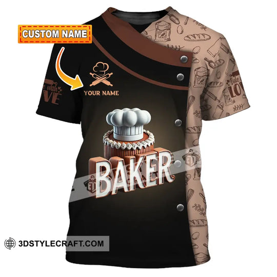 Unisex Shirt, Custom Name Bakery Shirt, Bakery Chef, Bakery Shop T-Shirt, Bakers Gift style option 1