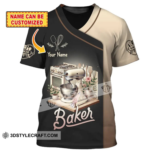 Unisex Shirt, Custom Name Bakery Shirt, Bakery Chef, Bakery Shop T-Shirt, Bakers Gift style option 1