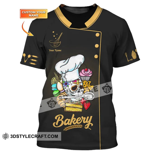 Unisex Shirt, Custom Name Bakery Shirt, Bakery Chef, Bakery Shop T-Shirt, Gift for Bakers style option 1