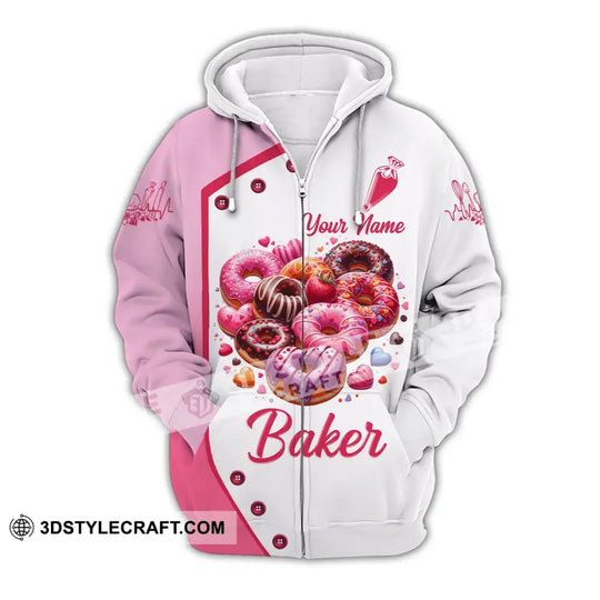 Unisex Shirt, Custom Name Bakery Shirt, Bakery Love Apparel, Bakery Chef Polo Long Sleeve, Bakery Shop T-Shirt style option 3