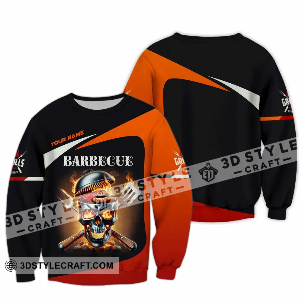Unisex Shirt Custom Name Barbecue Love Long Sleeve / S T-Shirt