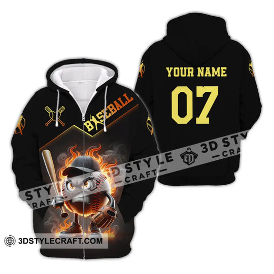 Unisex Shirt, Custom Name Baseball Shirt, Baseball Polo Long Sleeve Shirt, Baseball Gift style option 3