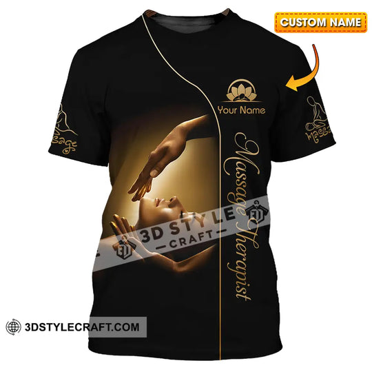 Unisex Shirt - Custom Name Basic Shirt, Massage Therapist style option 1