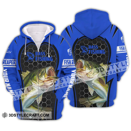 Unisex Shirt - Custom Name Bass Fishing Shirt style option 2