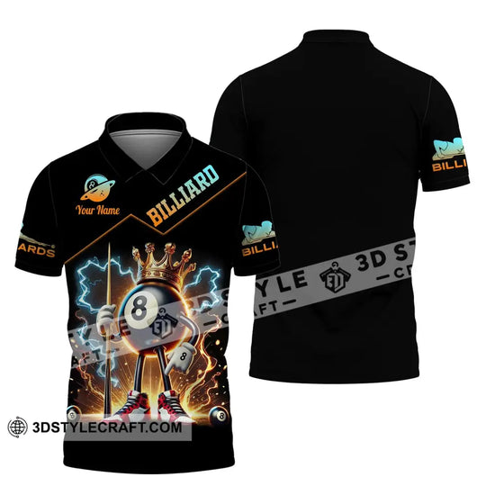 Unisex Shirt, Custom Name Billiard Shirt, Billiard Christmas Gift style option 4