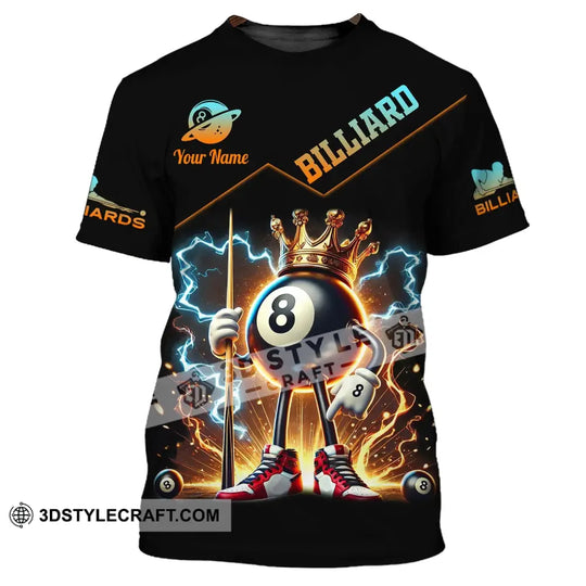 Unisex Shirt, Custom Name Billiard Shirt, Billiard Christmas Gift style option 2