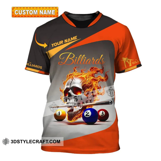 Unisex Shirt, Custom Name Billiard Shirt, Billiard Gift style option 1