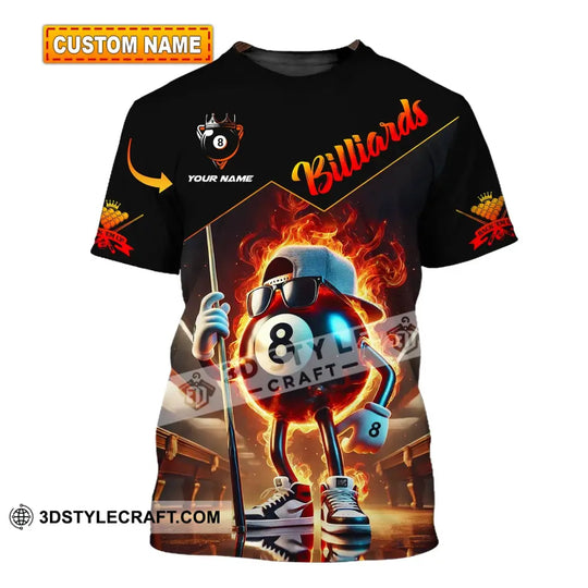 Unisex Shirt - Custom Name Shirt Billiards style option 1