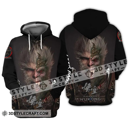 Unisex Shirt - Custom Name Black Myth Wukong Shirt Contrast style option 3